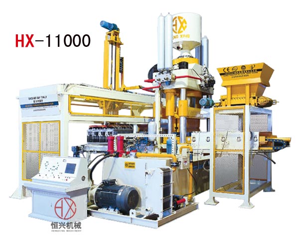 灰砂(sha)磚機HX1100靜壓(ya)制磚機