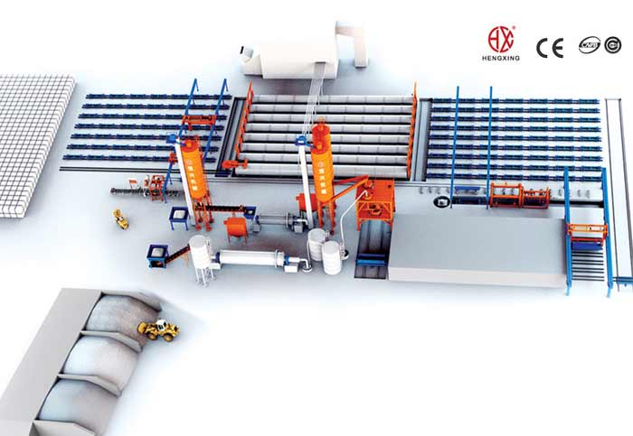 蒸壓加氣混凝(níng)土砌塊生産線 蒸(zheng)壓加氣塊設備